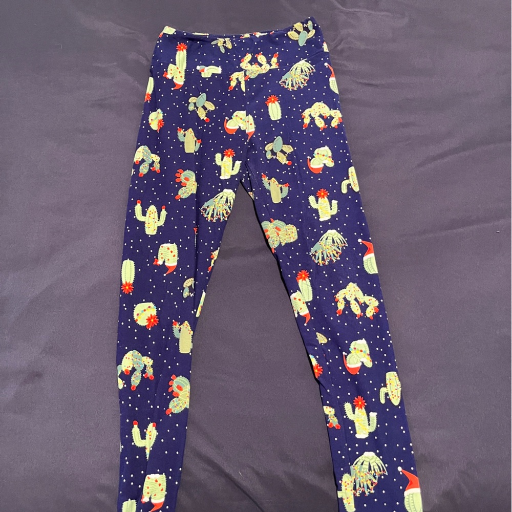Holiday Cactus Print Leggings